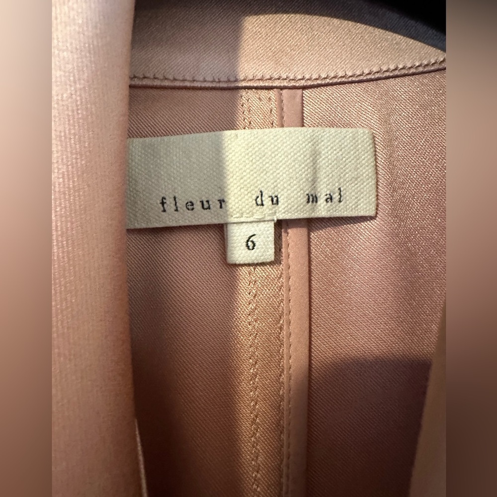 Fleur du Mal Pink Trench Coat - Picture 9 of 12